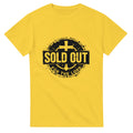 Yellow t-shirt with black graphic and text 'SOLD OUT FOR THE LORD' on a white background
